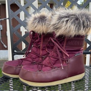 MOON BOOT Monaco Faux Fur Short Snow Boots
